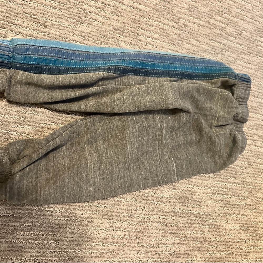 Aviator Nation Kids Gray Sweatpants with Blue Side Stripe girl or boy